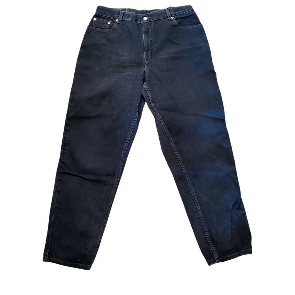 Womens Levi's 550 Relax Fit Comfort Tapered Leg  W36"x30"L  16 Reg Black Denim